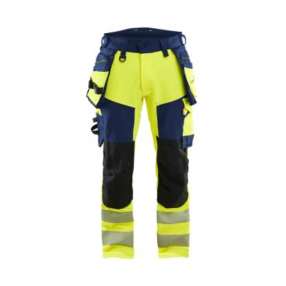 Blåkläder 1122 high vis buks 4-vejs stretch, hi-vis gul/marineblå