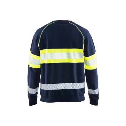 Blåkläder 3359 high vis sweatshirt, marineblå/hi-vis gul