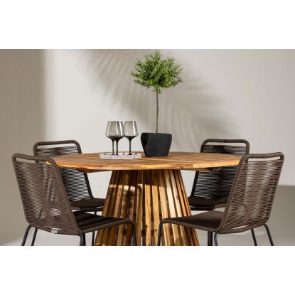 Venture Design Lumpur havebord, natur, Ø120 cm