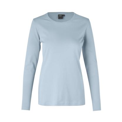 ID 0509 Interlock T-shirt med lange ærmer, dame, lys blå