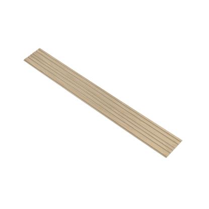 I-Wood Basic Mixed akustikpanel, hvid olieret, beige filt og lys kerne, egefiner, 16 x 300 mm 