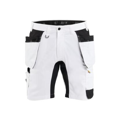 Blåkläder 1772 shorts med stretch, hvid/sort