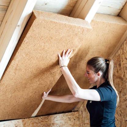 Naturheld Flex træfiberisolering i batts, 70 x 565 x 1120 mm