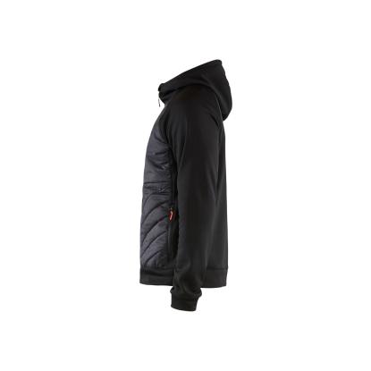 Blåkläder 3463 hybrid sweatshirt, sort/rød