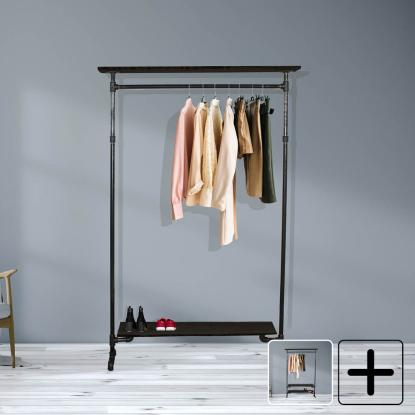 Simple Racks Copenhagen tøjstativ, sort, 120 cm