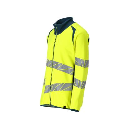 MASCOT ACCELERATE SAFE sweatshirt med lynlås, hi-vis gul/mørk petroleum