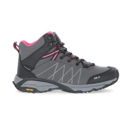 DLX ARLINGTON II vandtætte vandrestøvler med vibram sål, dame, grå/pink