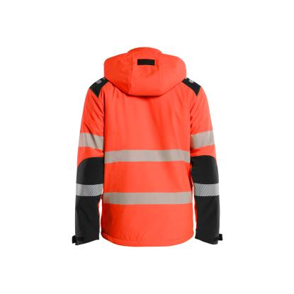 Blåkläder 4400 high vis letforet vinter softshelljakke, hi-vis rød/sort