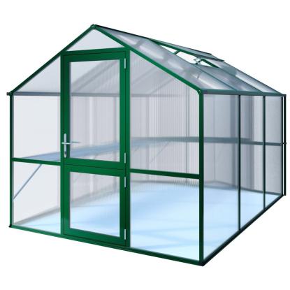 KGT Rose III drivhus, mosgrøn, 7,53 m²