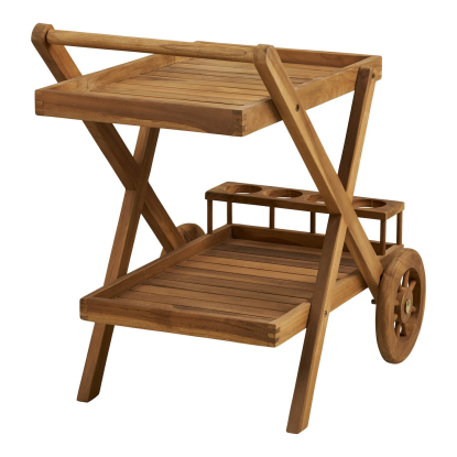 Pasaku serveringsvogn, teak, 86 cm
