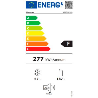 Siemens iQ300 integrerbart kølefryseskab KI86NVSF0, 184 + 76 liter