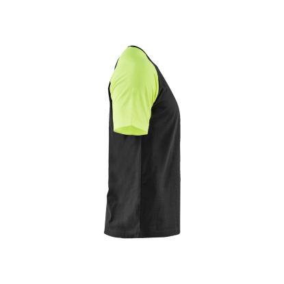 Blåkläder 3515 t-shirt, sort/hi-vis gul