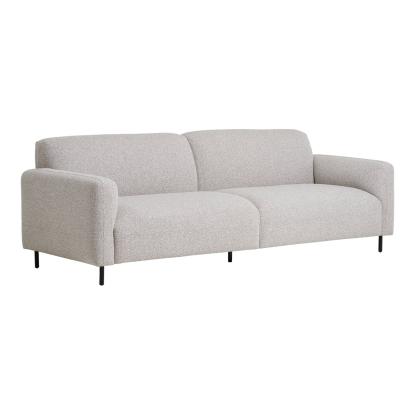 Salvador 3 personers sofa i lysegrå bouclé
