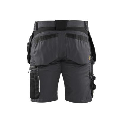 Blåkläder 1598 håndværker shorts med stretch, mellemgrå/sort