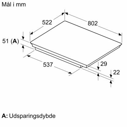 Bosch PXE831HC1E induktionskogeplade