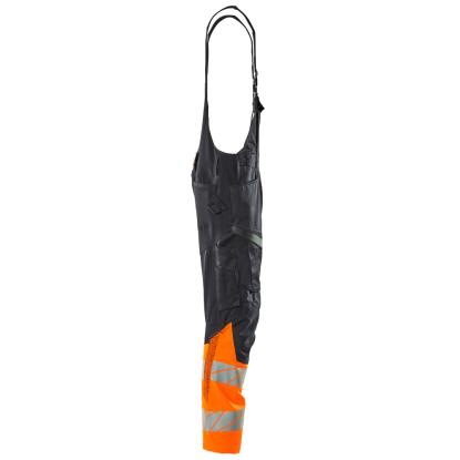 MASCOT ACCELERATE SAFE overall med knælommer, mørk marine/hi-vis orange