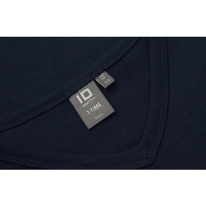 ID T-TIME® 0514 T-shirt med v-hals, navy