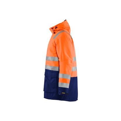 Blåkläder 4495 high vis vinterparkajakke, hi-vis orange/marineblå
