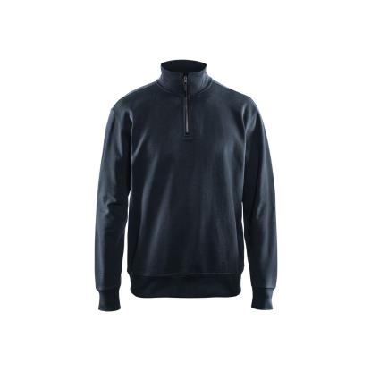Blåkläder 3369 sweatshirt half zip, mørk marineblå