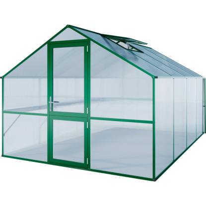 KGT Orchidee IV drivhus, mosgrøn, 12,74 m²