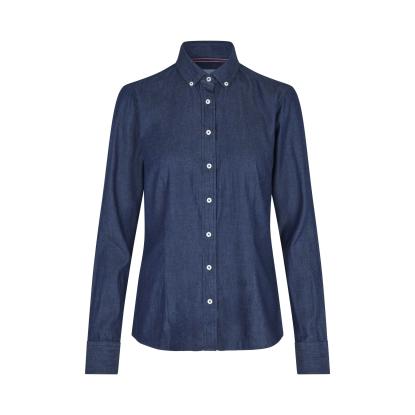 Seven Seas SS770 Soft Denim skjorte, modern, dame, indigo