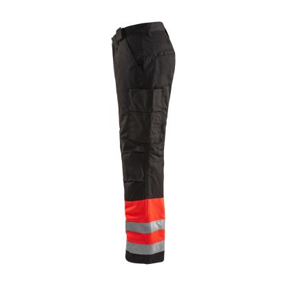 Blåkläder 1862 high vis vinter buks, hi-vis rød/sort