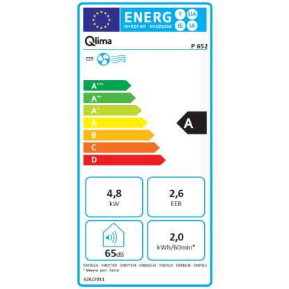 Qlima P652 mobil aircondition med Wi-Fi