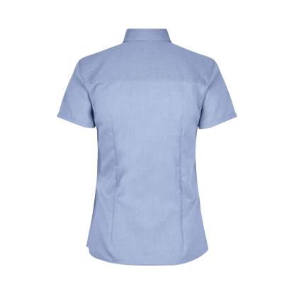 Seven Seas S721 Fine Twill skjorte med korte ærmer, modern, dame, lys blå