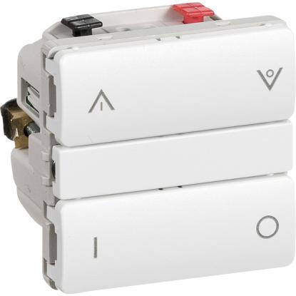 Lauritz Knudsen FUGA IHC trådløs kombiafbryder, universal, 250W, 1 modul, hvid