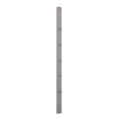 Scanbad FLEXI Tower reol til bruseniche model D, 5 hylder, 197,5 x 10 cm, satin