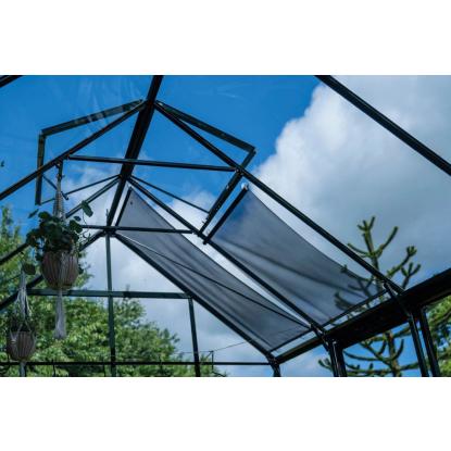 Halls Icon Planthouse 8 drivhus 9,7 m², grøn, 3 mm hærdet glas
