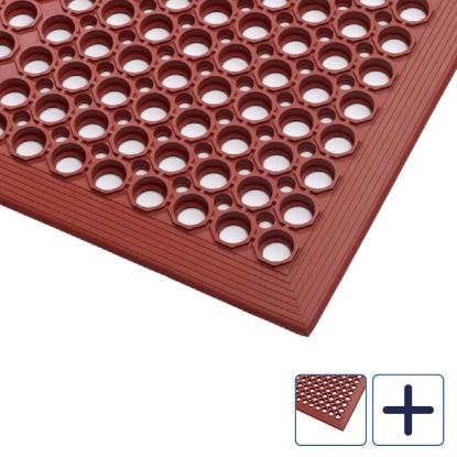 Clean Carpet Ergo Kitchen Top-Nitril, 12,7 mm, rød