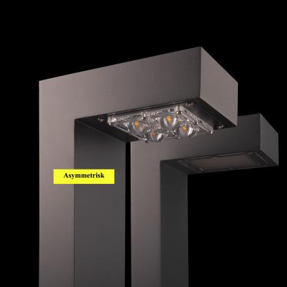 Norlys Asker LED pullert, IP65, sort