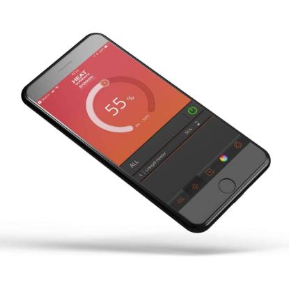 Heatcare fjernbetjening og bluetooth regulering - max. 3000 W