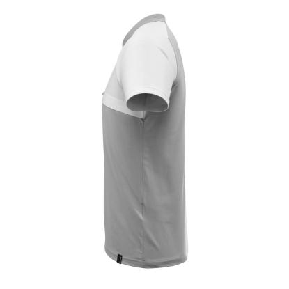 MASCOT ADVANCED poloshirt med brystlomme, grå-meleret/hvid