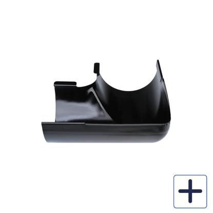 Plastmo Sort Stål indvendig gering, 90°
