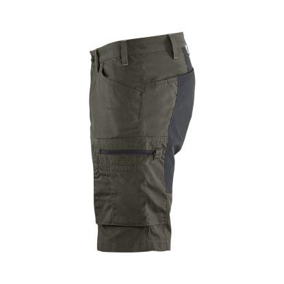 Blåkläder 1449 service shorts med stretch, olivengrøn/sort