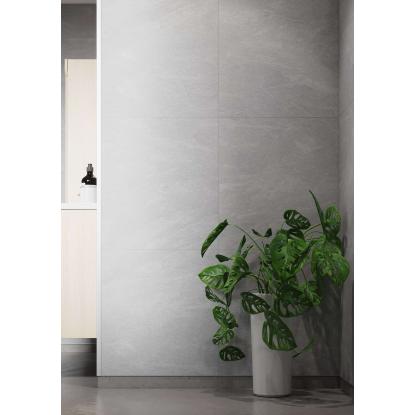 Fibo Stone vådrumspanel med 60 x 60 cm fliselook, 10 x 600 x 2400 mm, grey slate extra matt