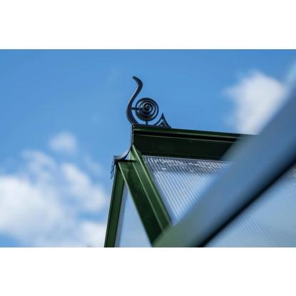 Halls Icon 6 drivhus 6,1 m², grøn, 4 mm poly