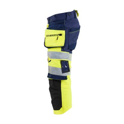 Blåkläder 1123 high vis knickers 4-vejs stretch, hi-vis gul/marineblå