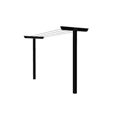 PLUS Classic tørrestativ, sort/fyr, 400 x 90 x 185 cm