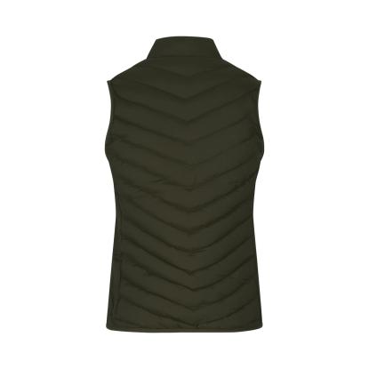 ID 0893 bodywarmer vest med stretch, dame, oliven