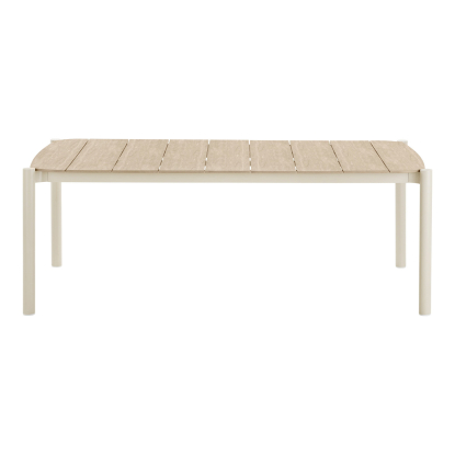 Abela spisebord med nonwood bordplade, sand/natur, 200 x 100 cm