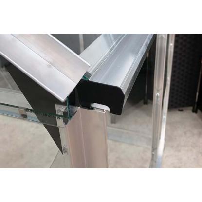 Halls Popular 66 drivhus 3,8 m², sort, 3 mm glas