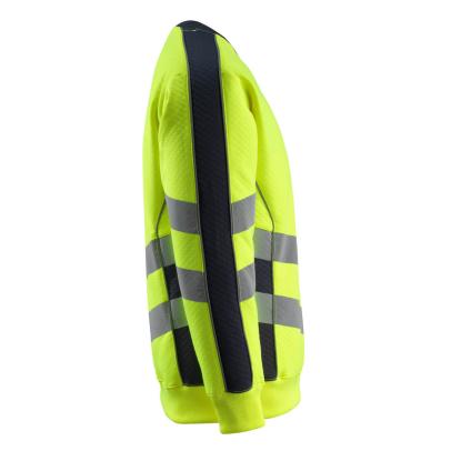 MASCOT SAFE SUPREME Wigton sweatshirt, hi-vis gul/mørk marine