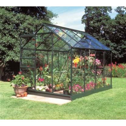 Halls Popular 86 drivhus 5 m², grøn, 3 mm glas