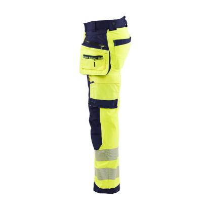 Blåkläder 1820 high vis softshell buks, hi-vis gul/marineblå