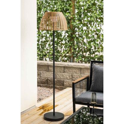 Venture Design Mabis gulvlampe, bambus, sort/natur, 150 cm