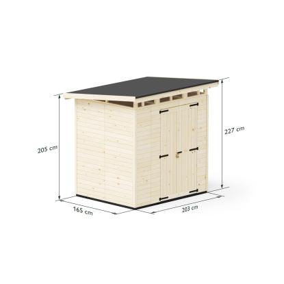 Upyard Strongbox redskabsrum L, ubehandlet - 2,95 m²