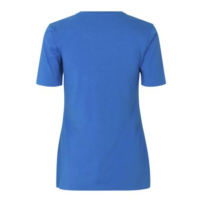 ID 0595 Stretch T-shirt, komfort, dame, azur